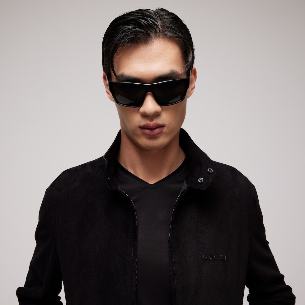 Geometric-frame sunglasses