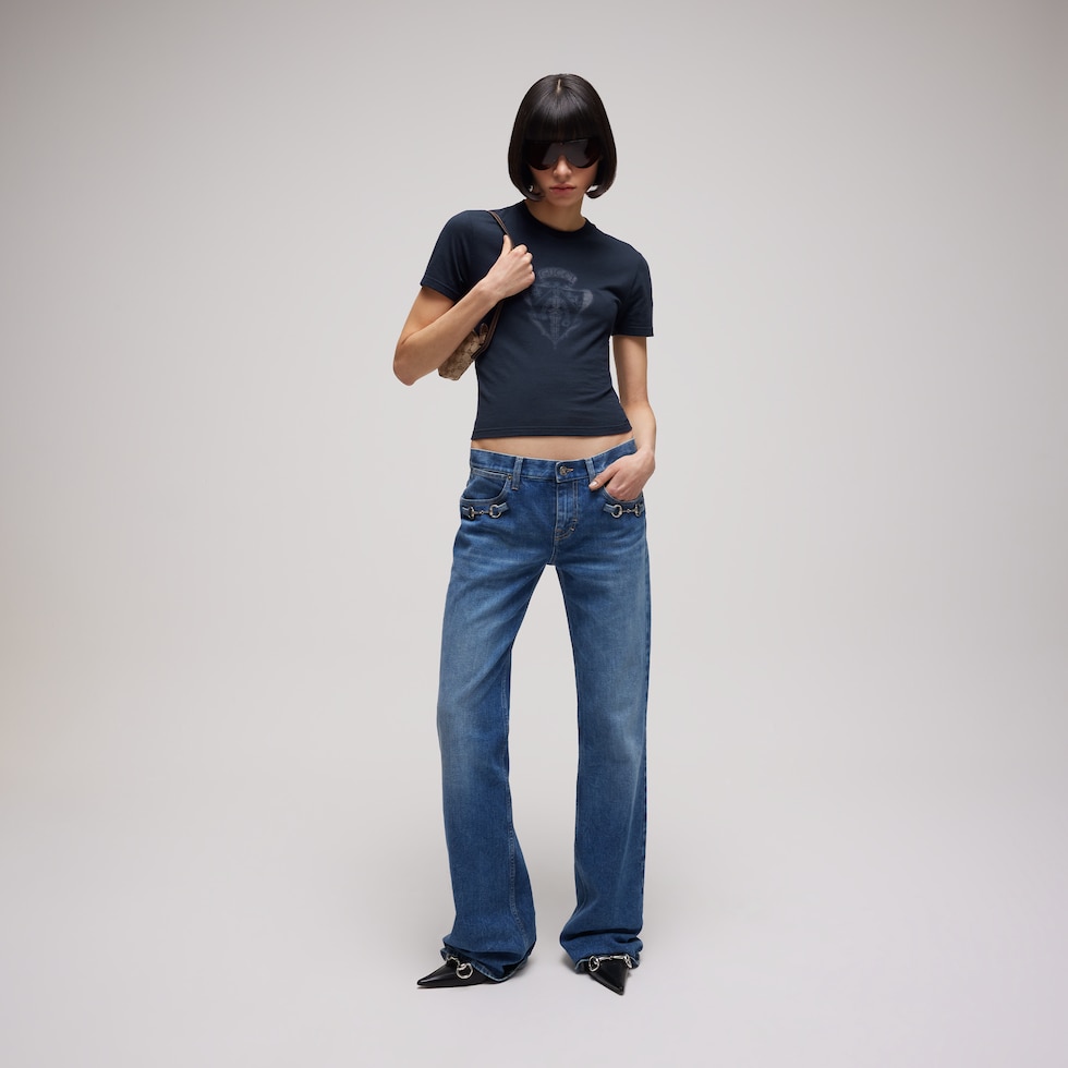 Cotton jersey T-shirt with print