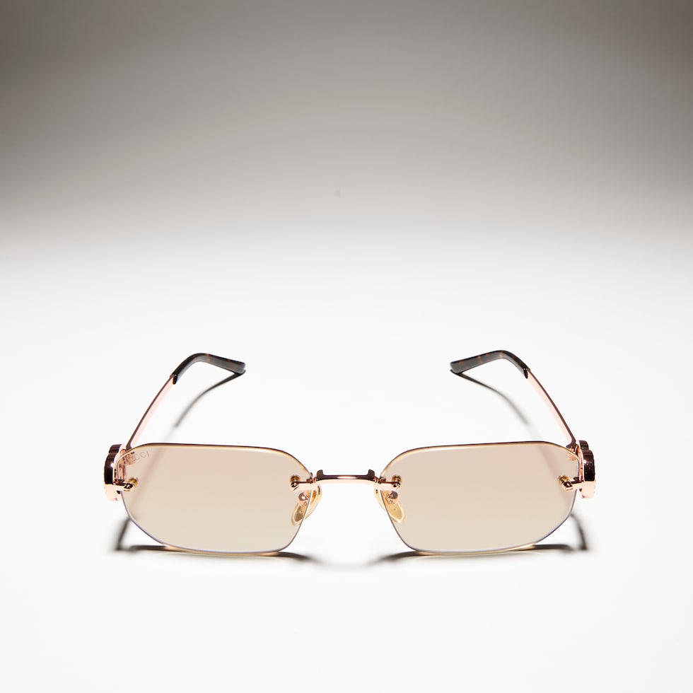 Rectangular-frame sunglasses