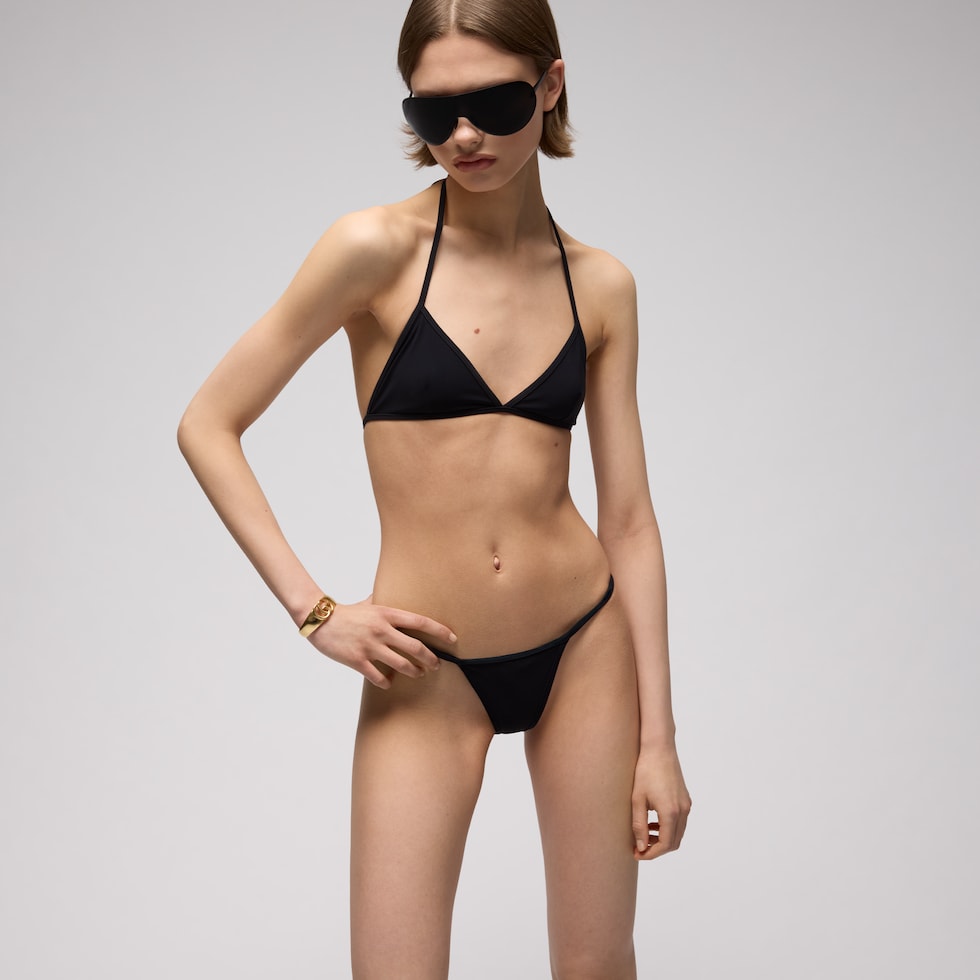 Bikini en jersey stretch avec détail GG enlacés
