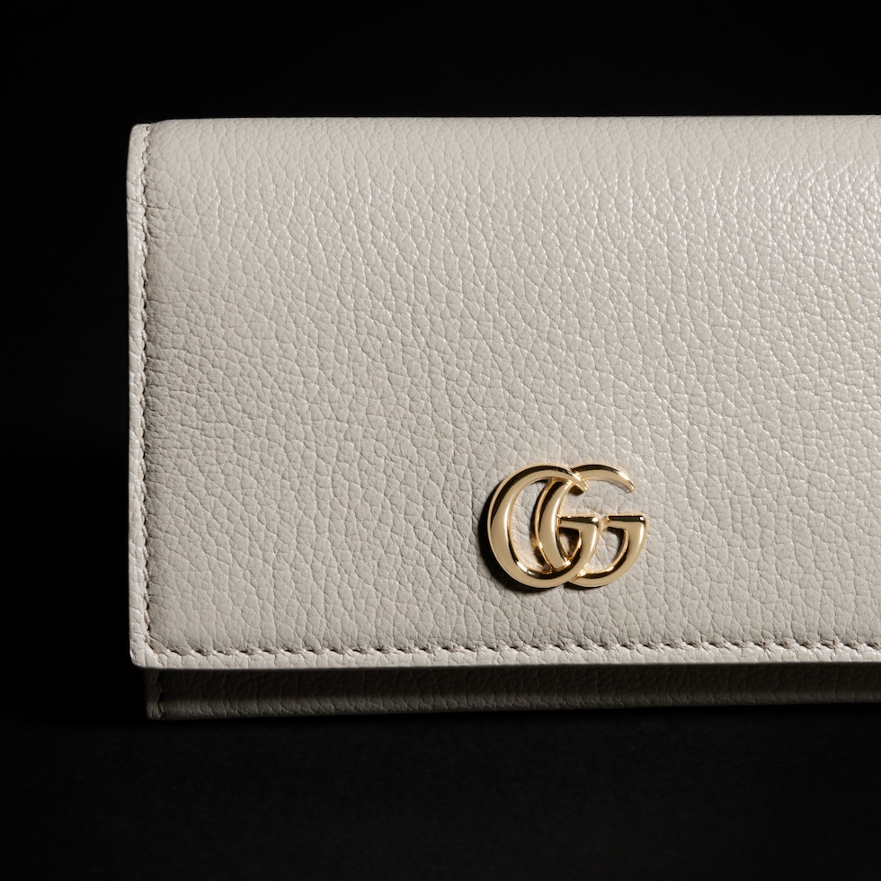 Bi-color GG Marmont card case