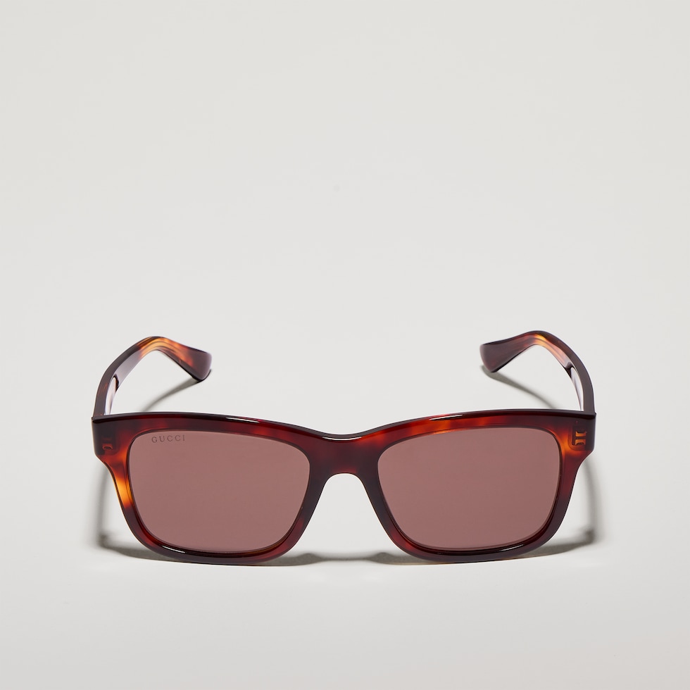 Rectangular-frame sunglasses