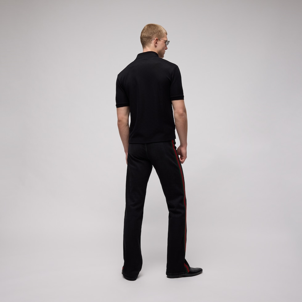 GG technical jersey jacquard polo shirt