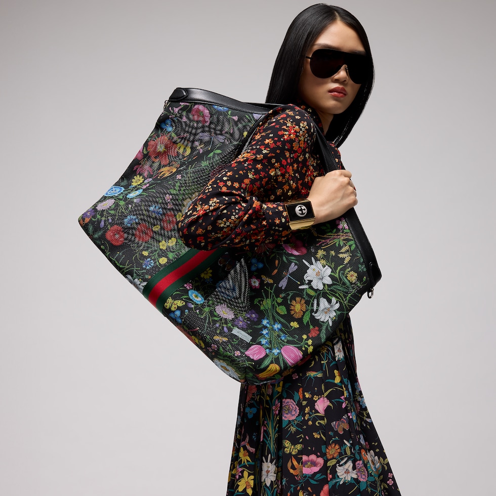 Cabas Gucci Giglio grand format è motif Flora