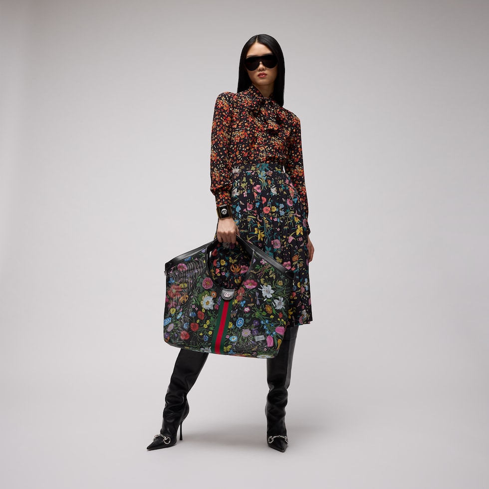 Cabas Gucci Giglio grand format è motif Flora