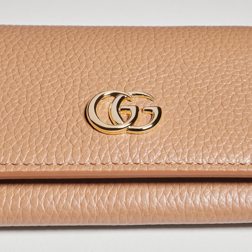 Bi-color GG Marmont card case