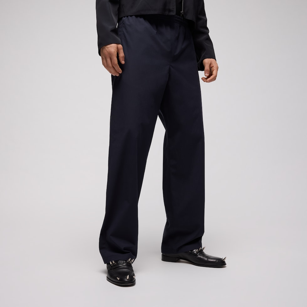 Cotton poplin pants