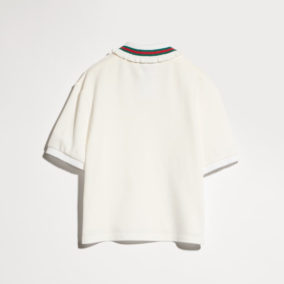 Children's cotton polo shirt with Web