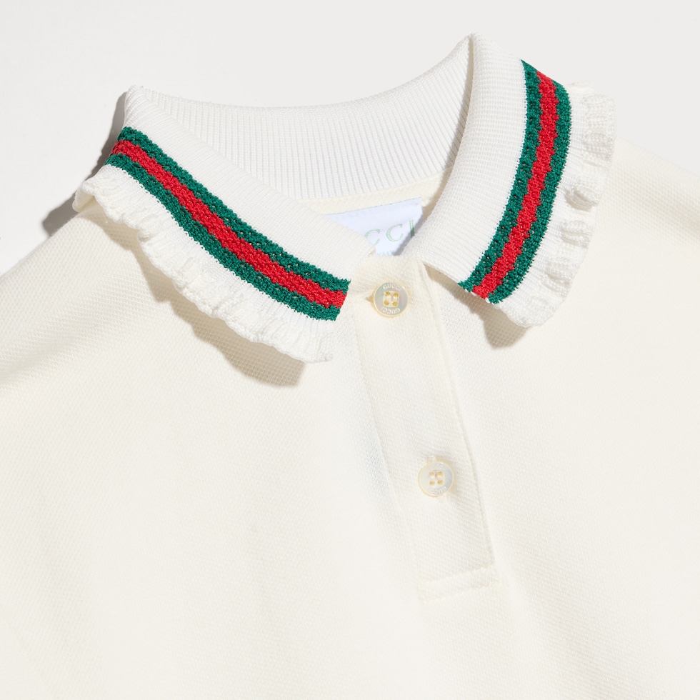 Children's cotton polo shirt with Web