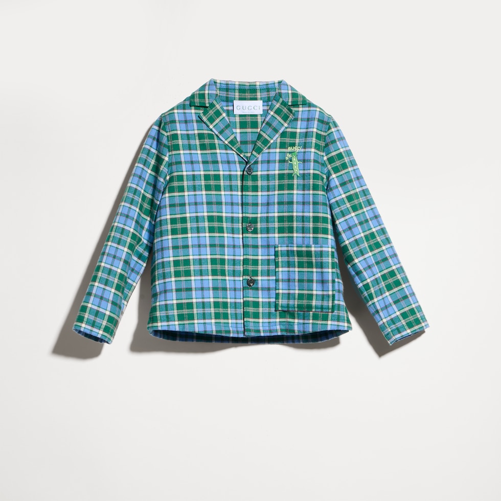 Children's cotton tartan shirt