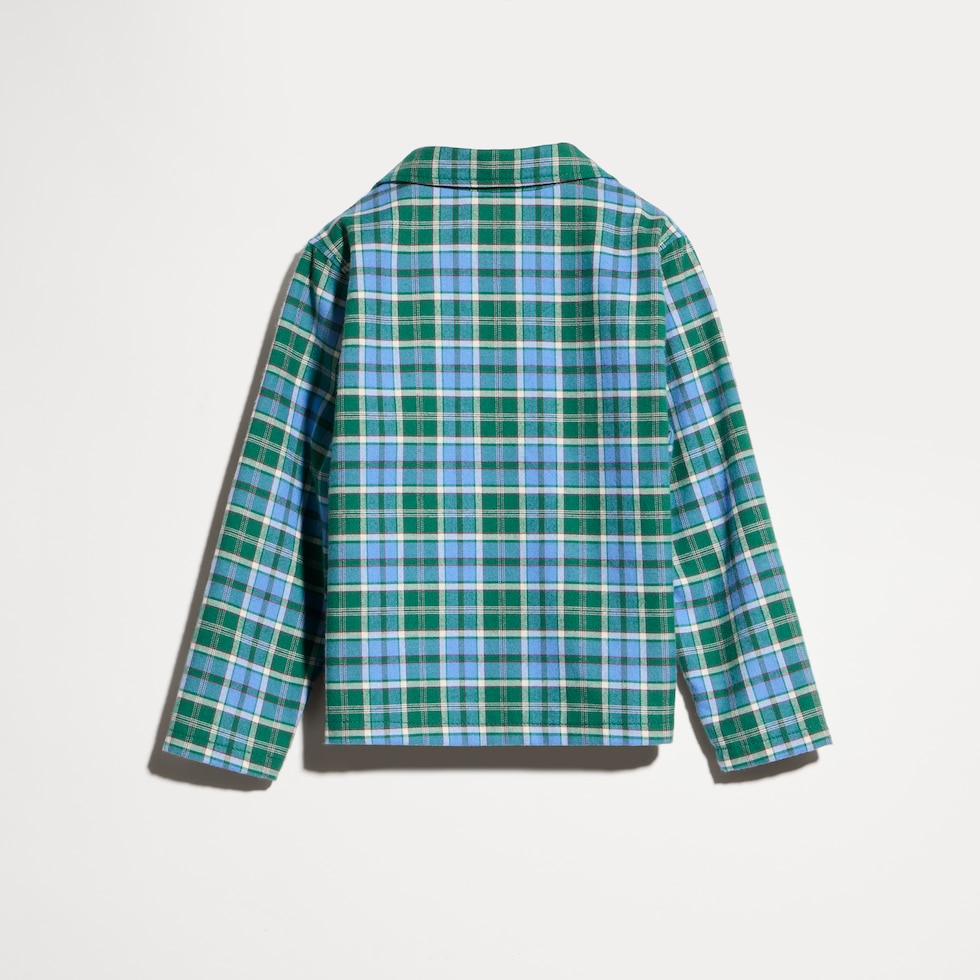 Children's cotton tartan shirt