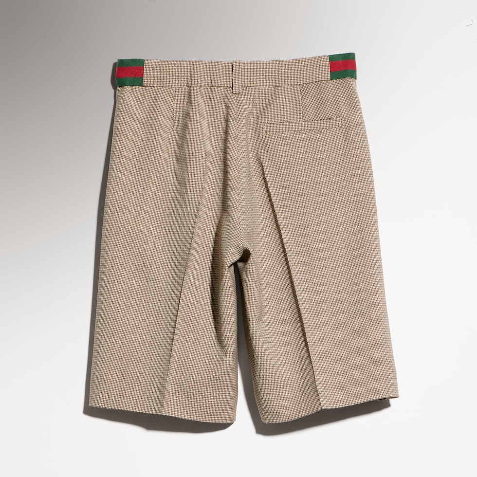 Short pour enfant en laine à motif chevron