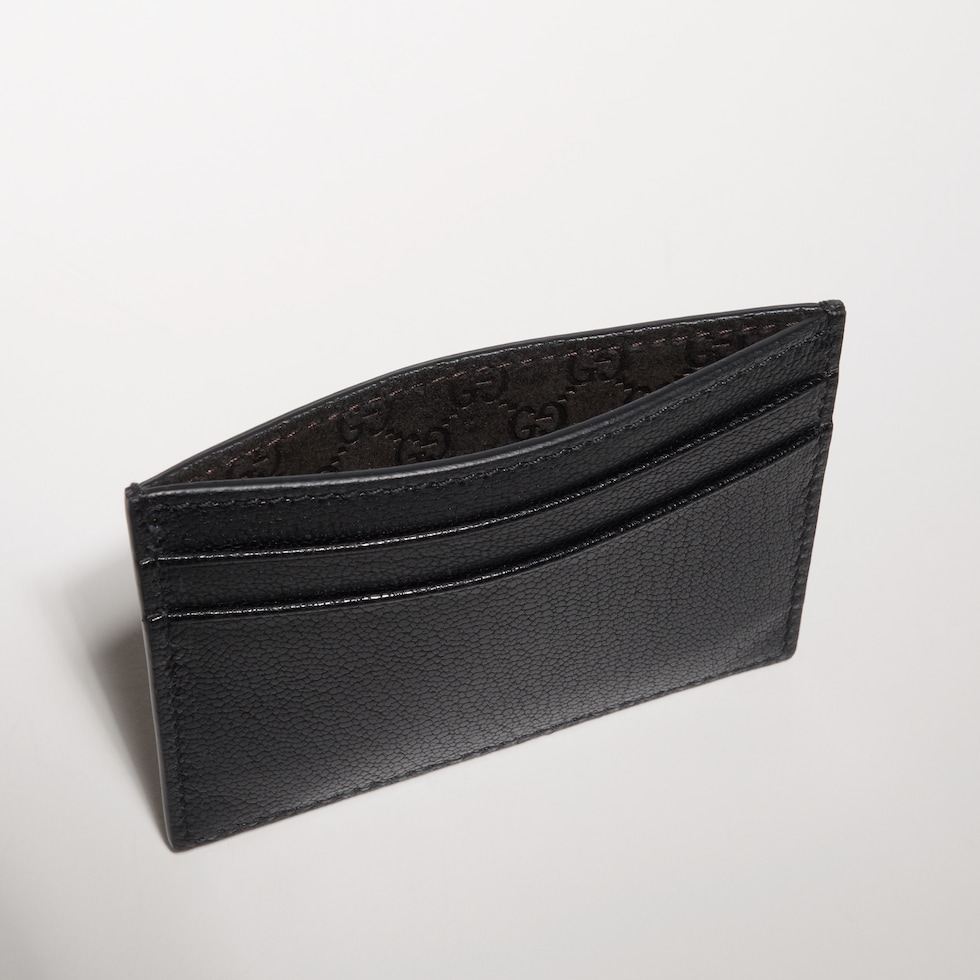 Card case with Gucci lettering