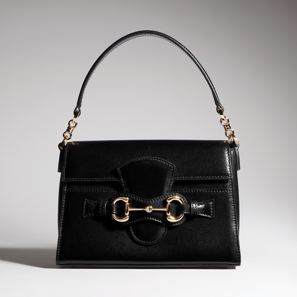 Small top handle bag with Horsebit