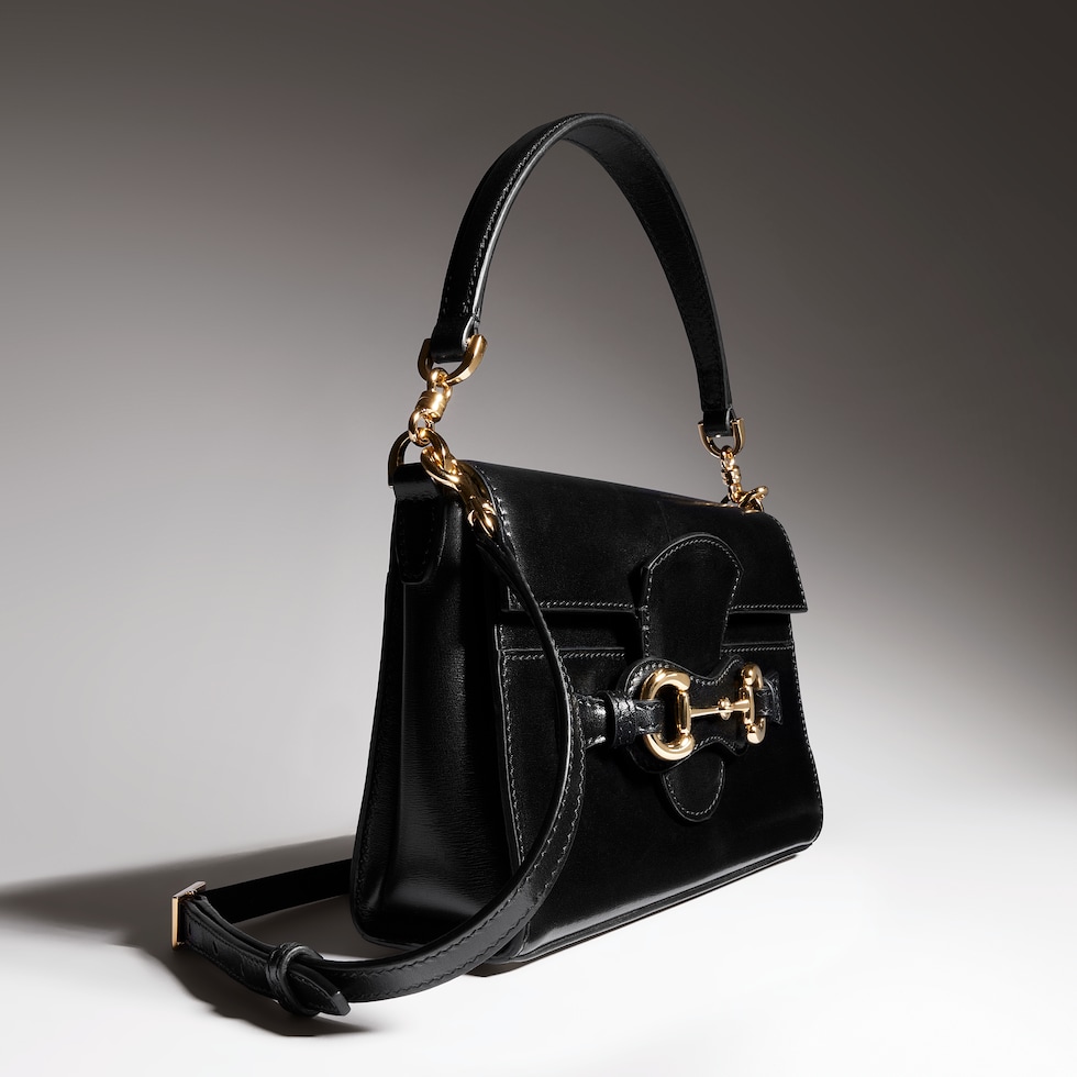 Small top handle bag with Horsebit