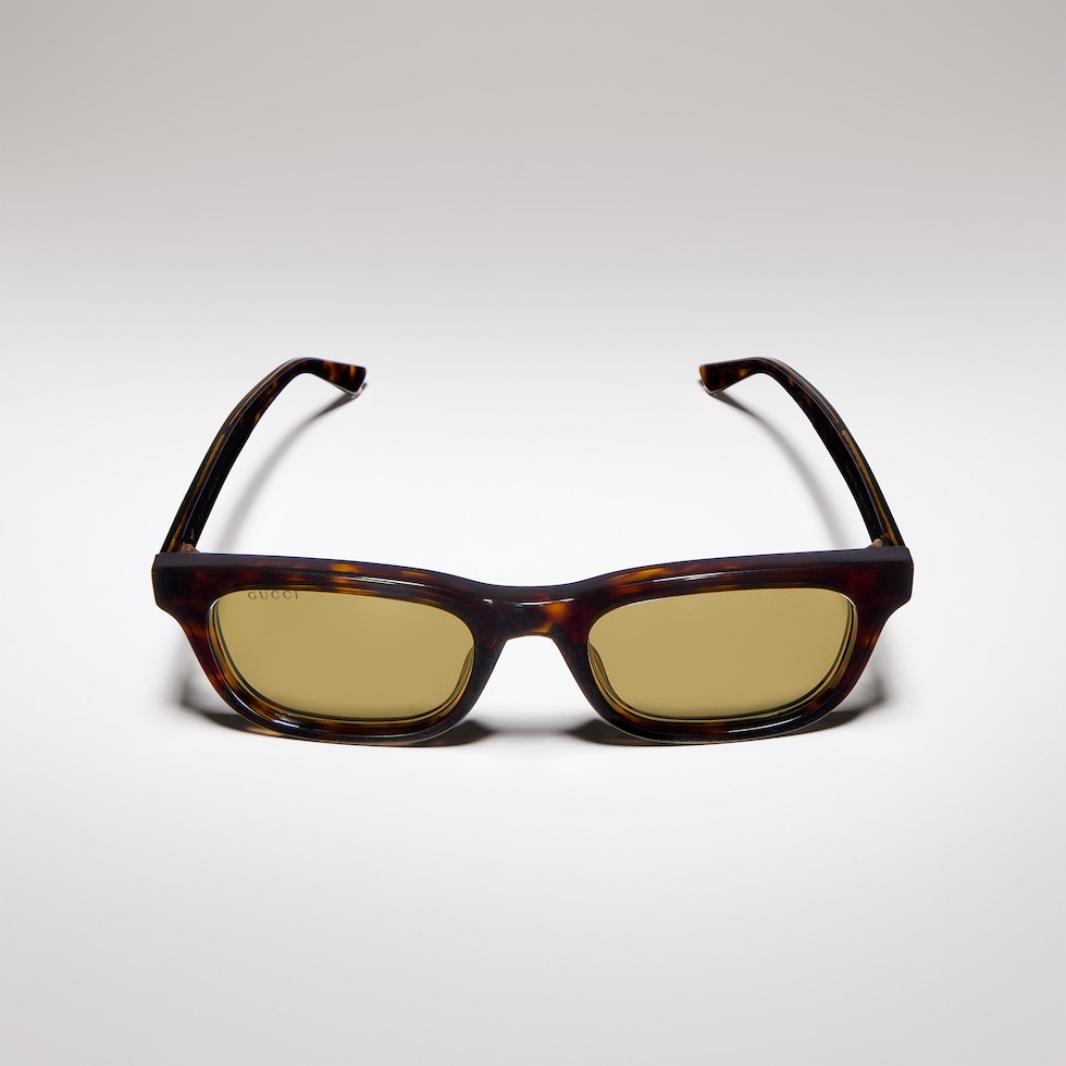 Rectangular-frame sunglasses