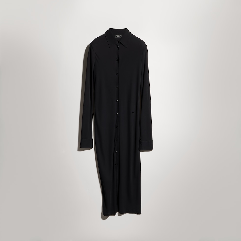 Viscose crêpe jersey dress