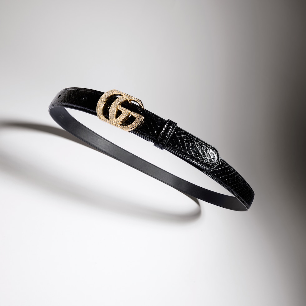 Belt with Double G buckle
