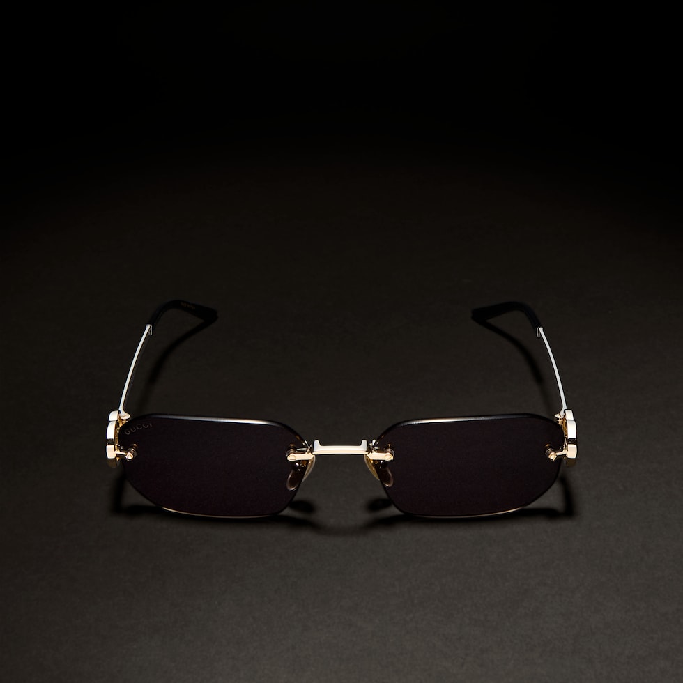 Rectangular-frame sunglasses