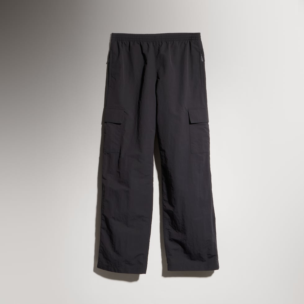 Cargohose aus nylon Froissé-Faille