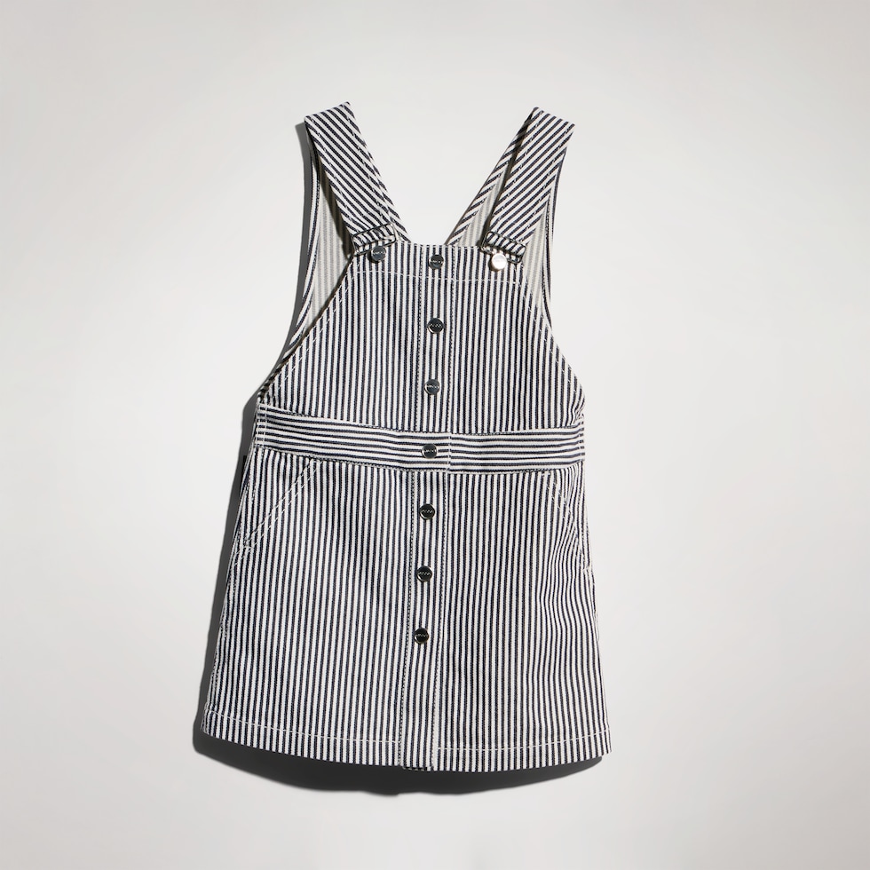 Children's striped denim dress