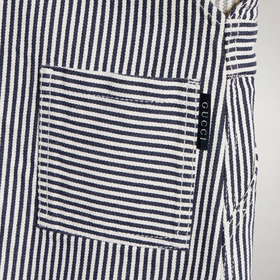 Children's striped denim dress