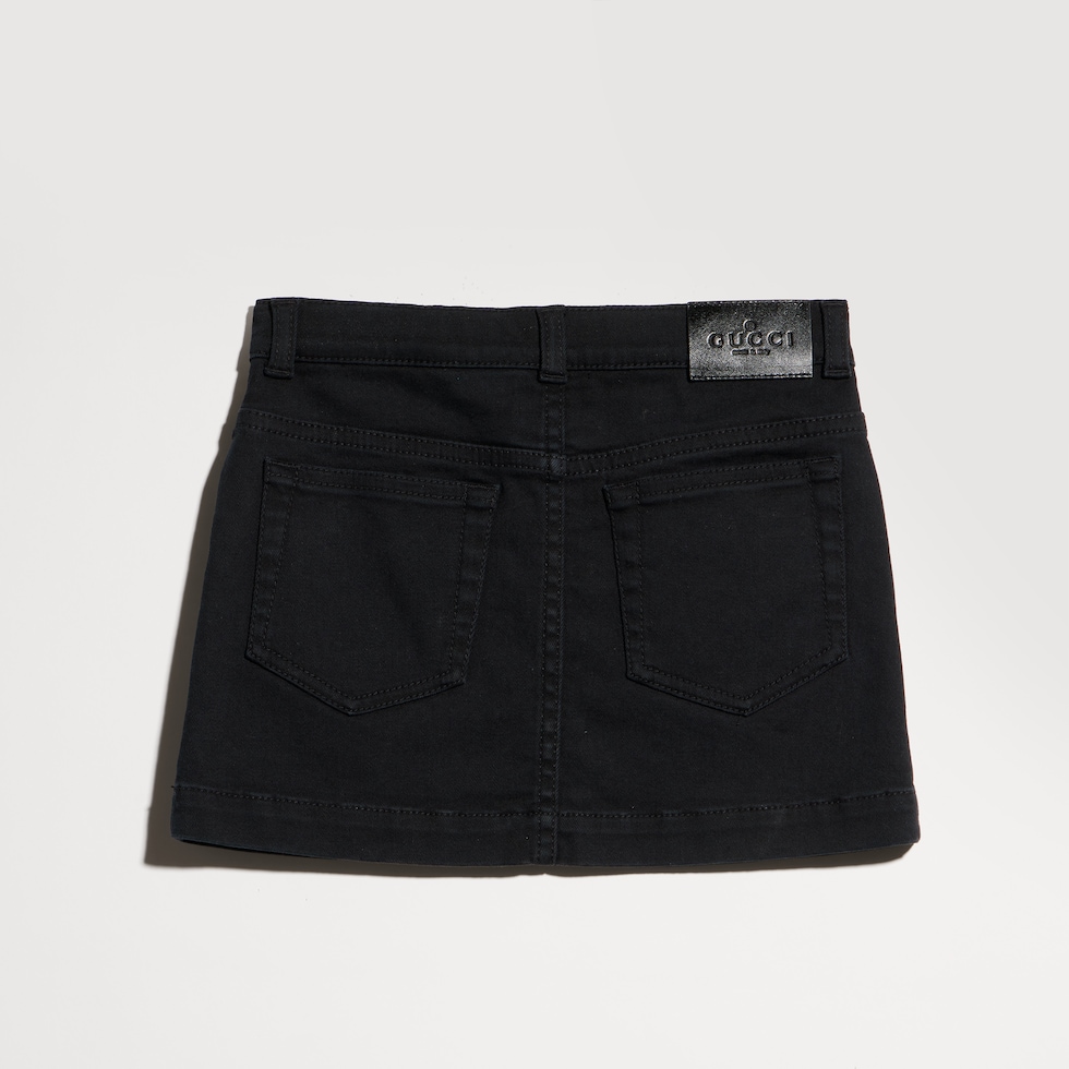 Children's denim mini skirt