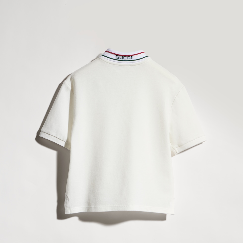 Children's cotton piquet polo shirt