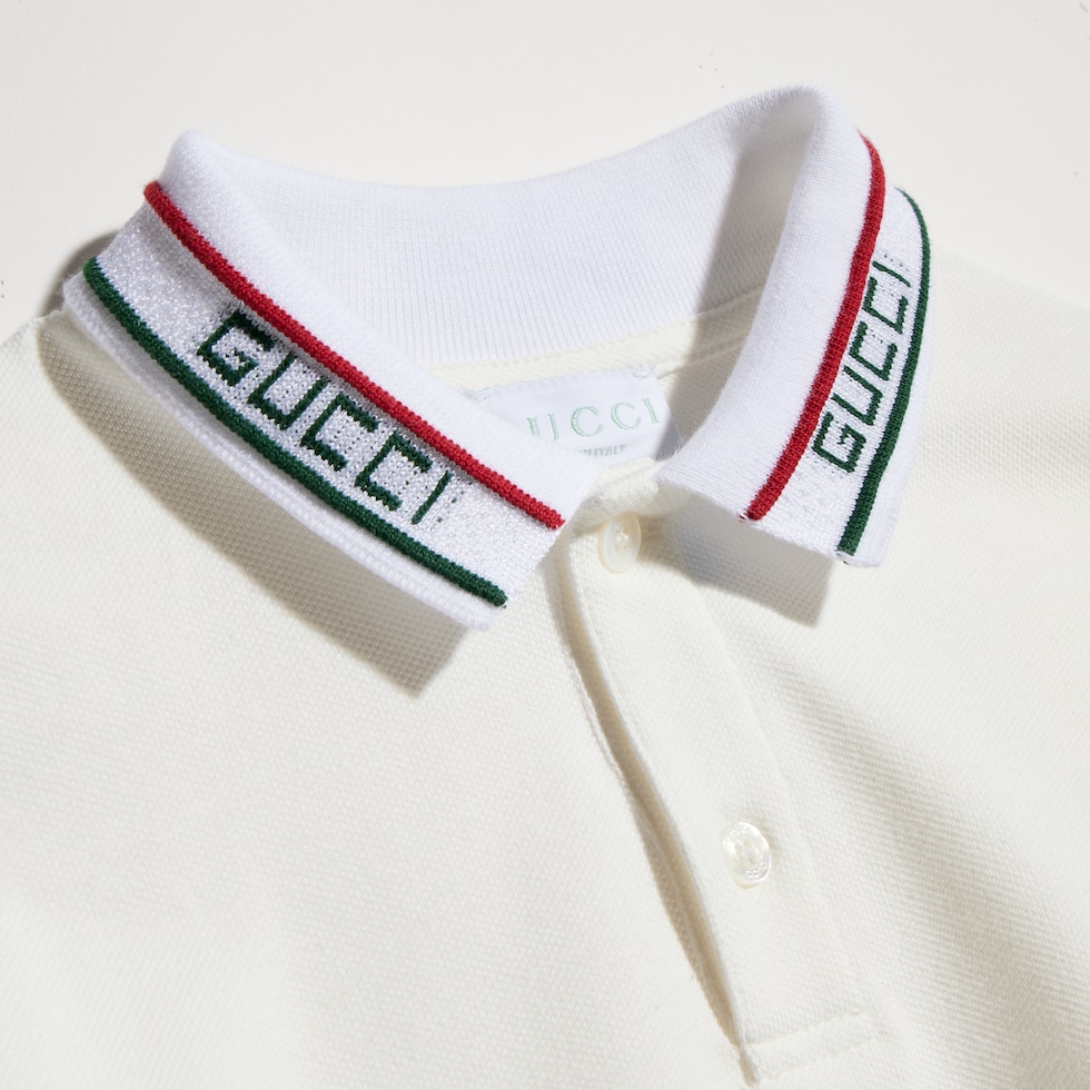 Children's cotton piquet polo shirt