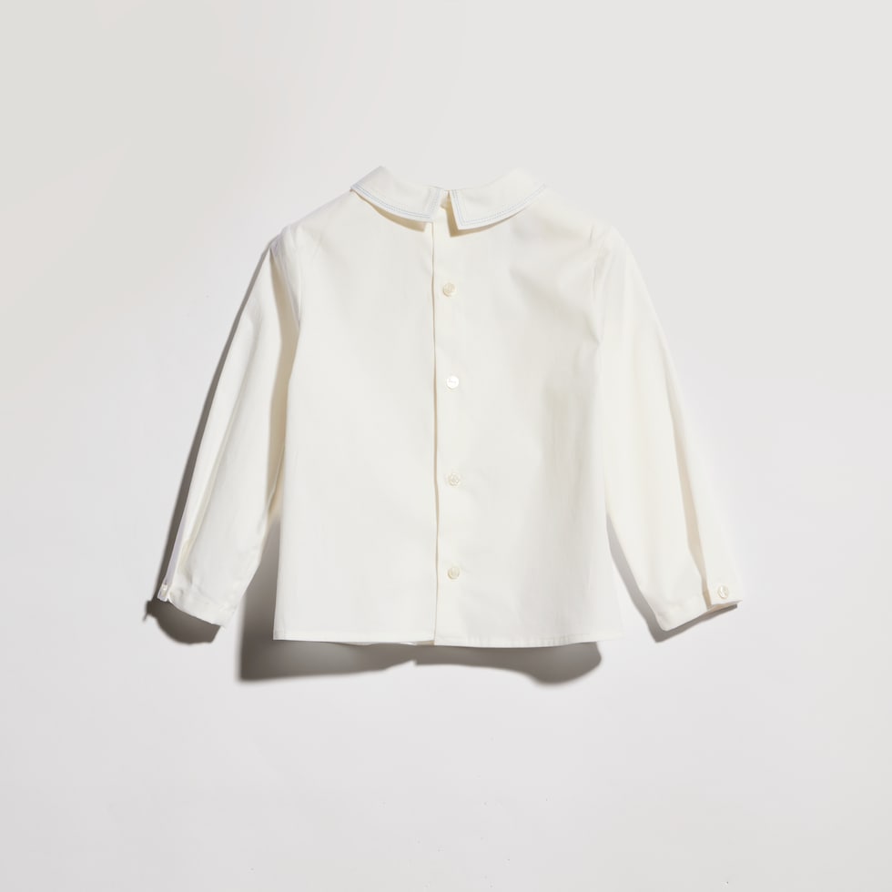 Baby cotton shirt with embroidery