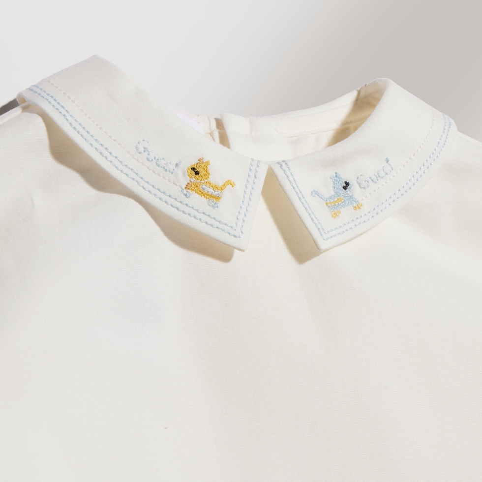 Baby cotton shirt with embroidery