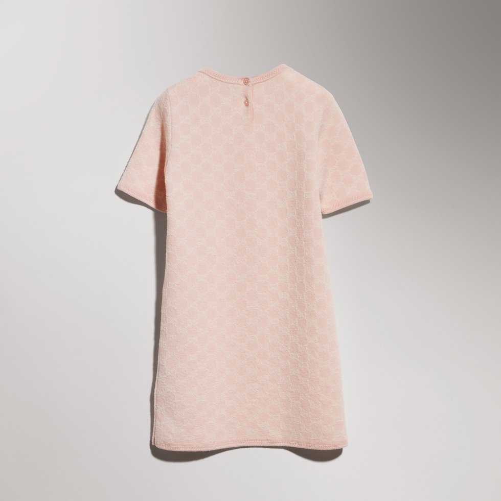 Robe pour enfant en jacquard de laine GG