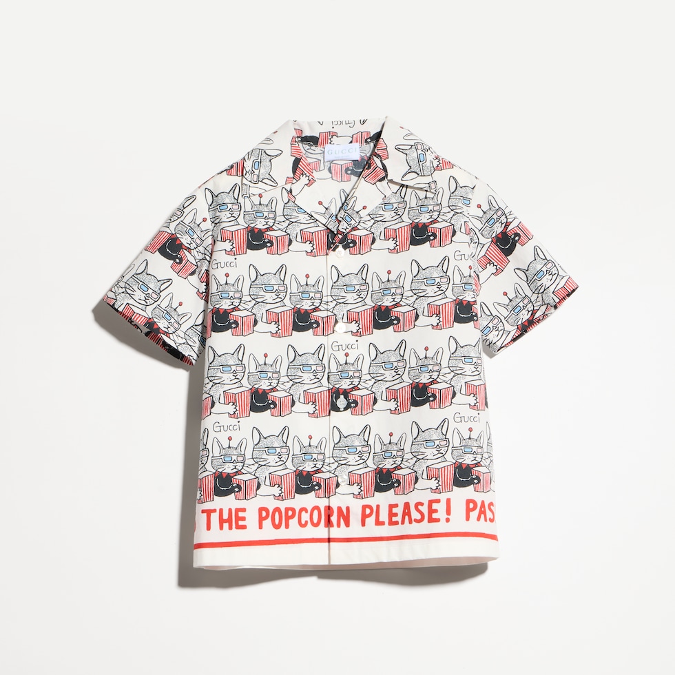 Children's printed cotton shirt