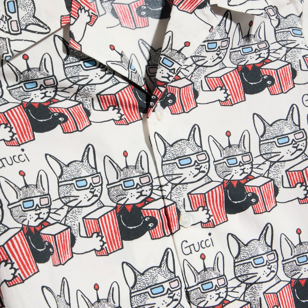 Children's printed cotton shirt