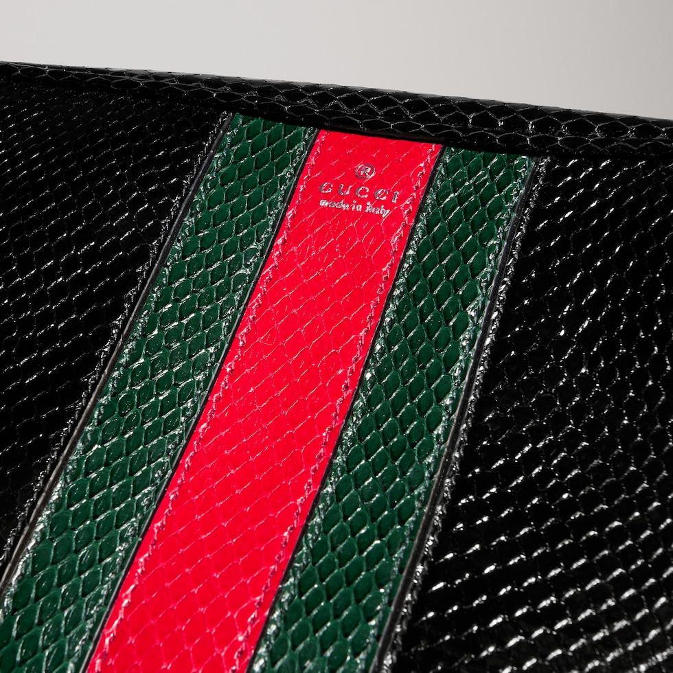 Web Trademark python small crossbody bag