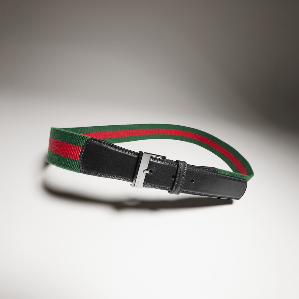 Belt with square buckle