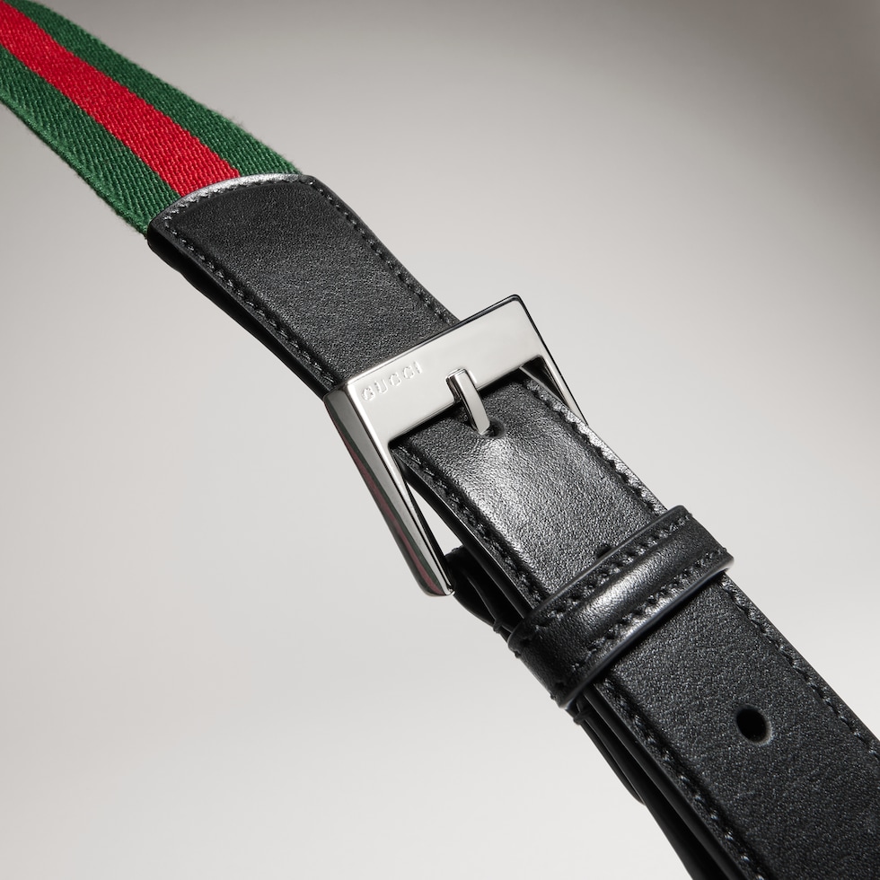 Belt with square buckle