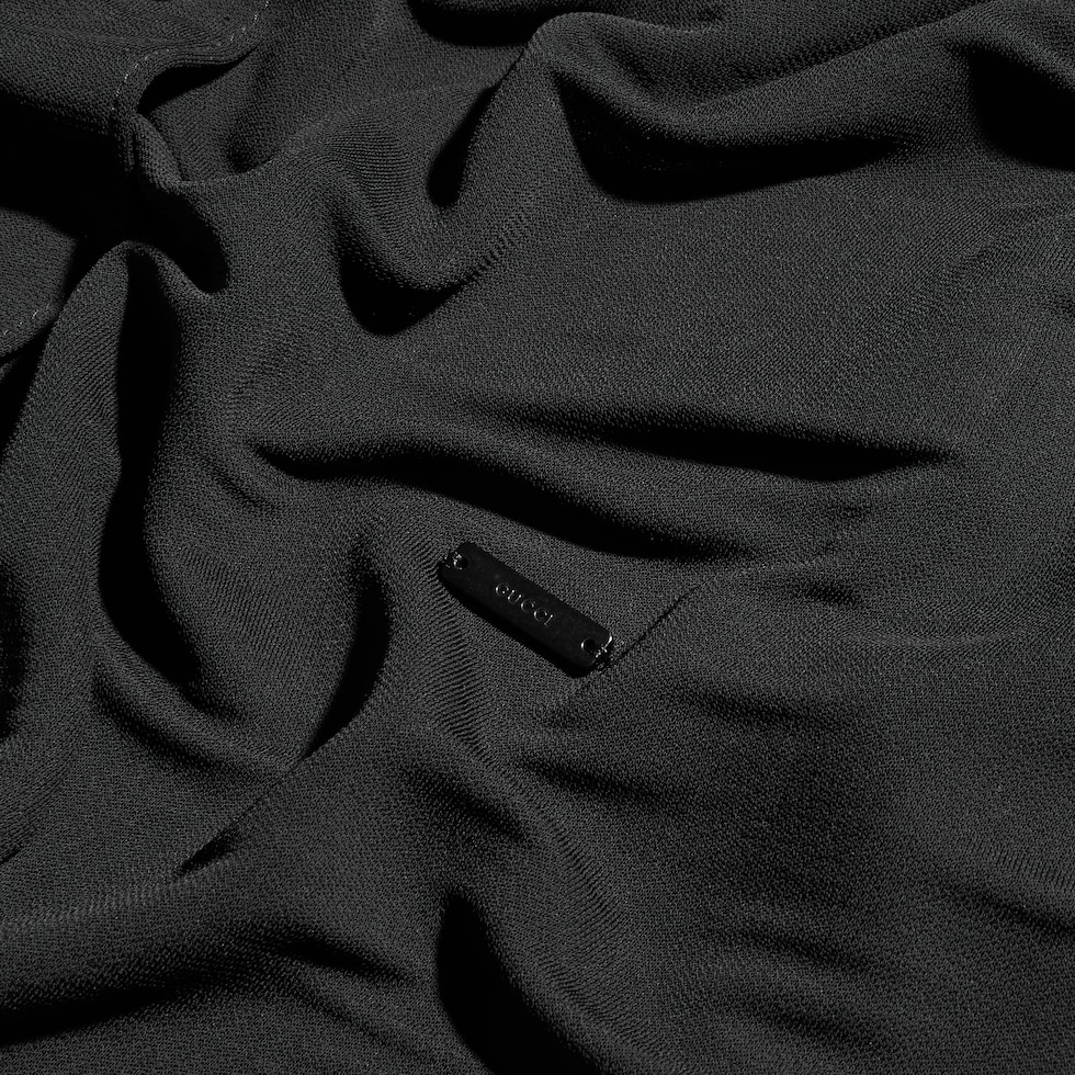 Light viscose crêpe jersey shirt