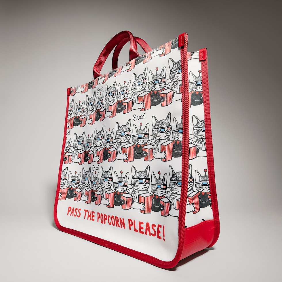 Children's printed tote bag