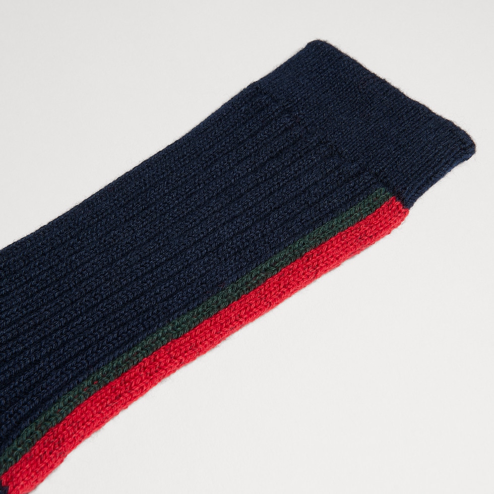 Chaussettes pour enfant en laine côtelée avec bande Web