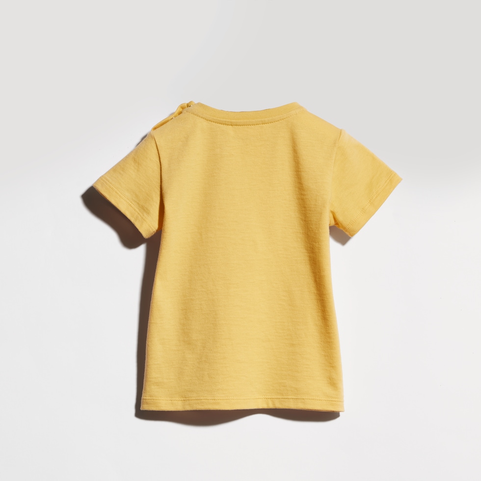 T-shirt neonato in cotone con stampa