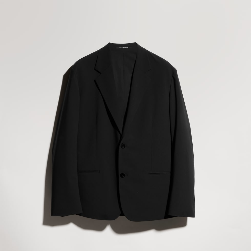 Technical wool blend jacket