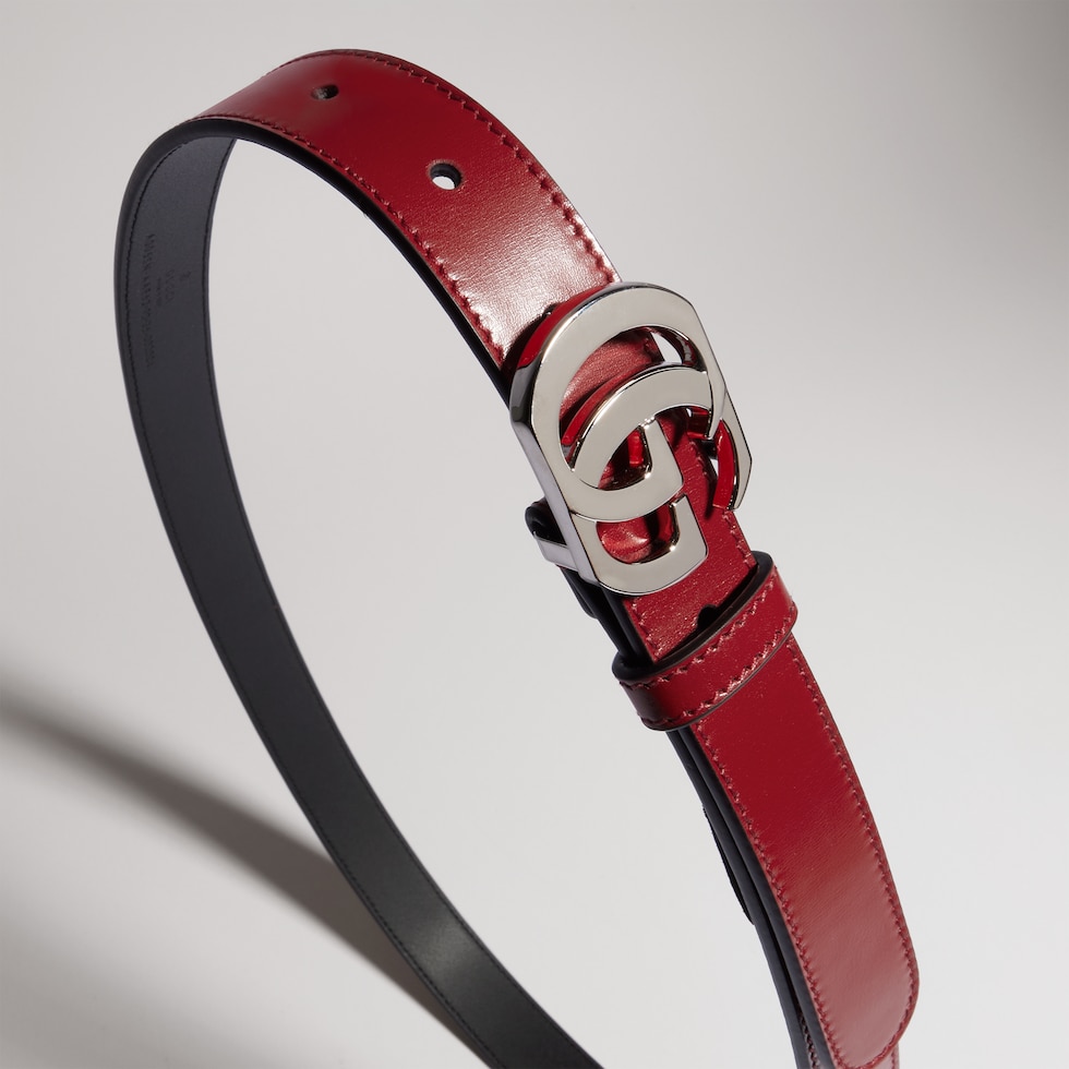 Cintura sottile con fibbia Doppia G