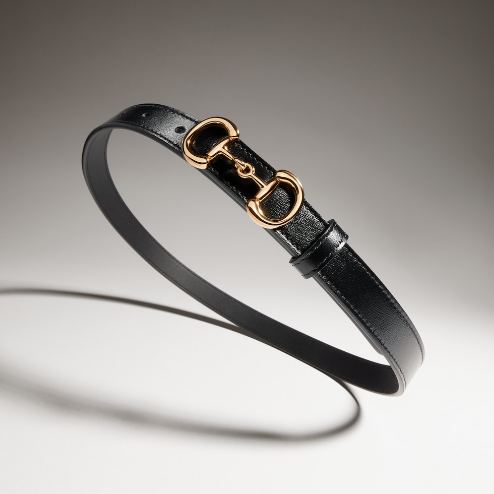 Thin belt with Horsebit buckle