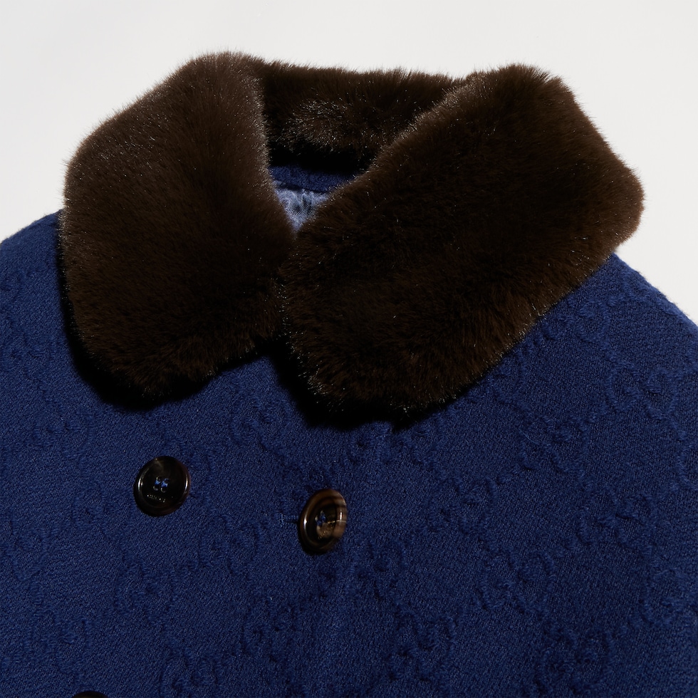 Children's GG wool coat