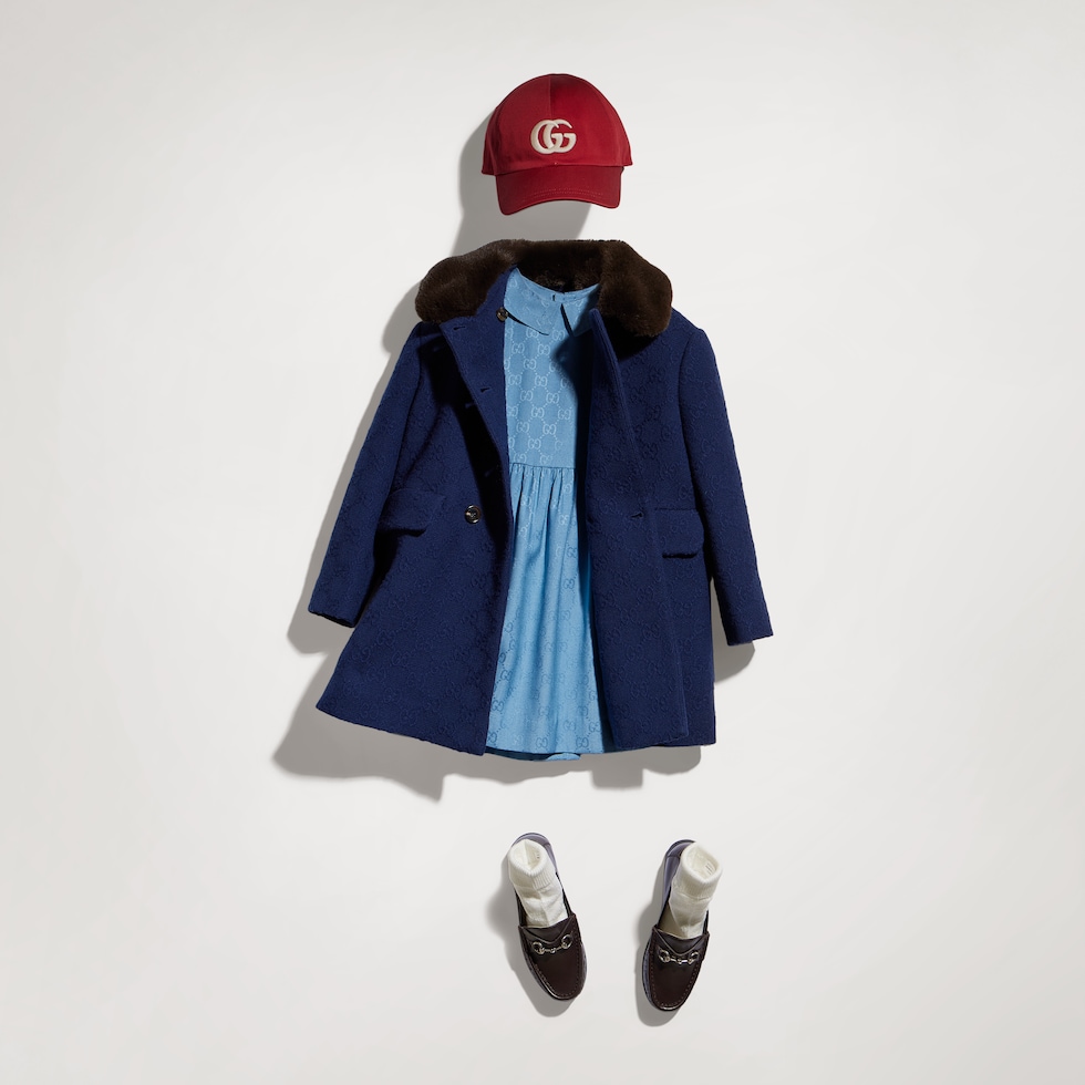 Children's GG wool coat
