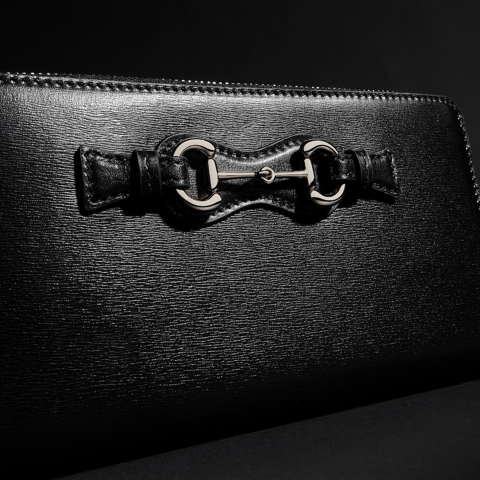Cartera con cremallera y Horsebit