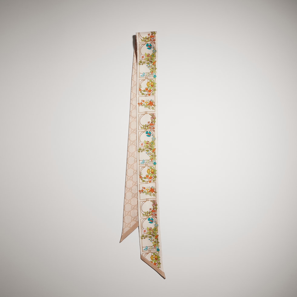 Printed silk ribbon