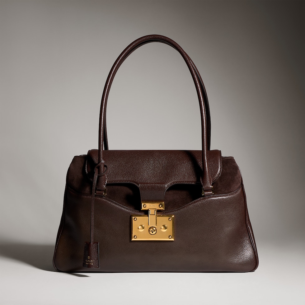 Large tote bag with lock