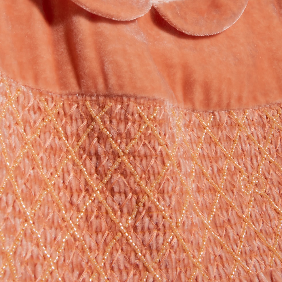 Children's velvet dress